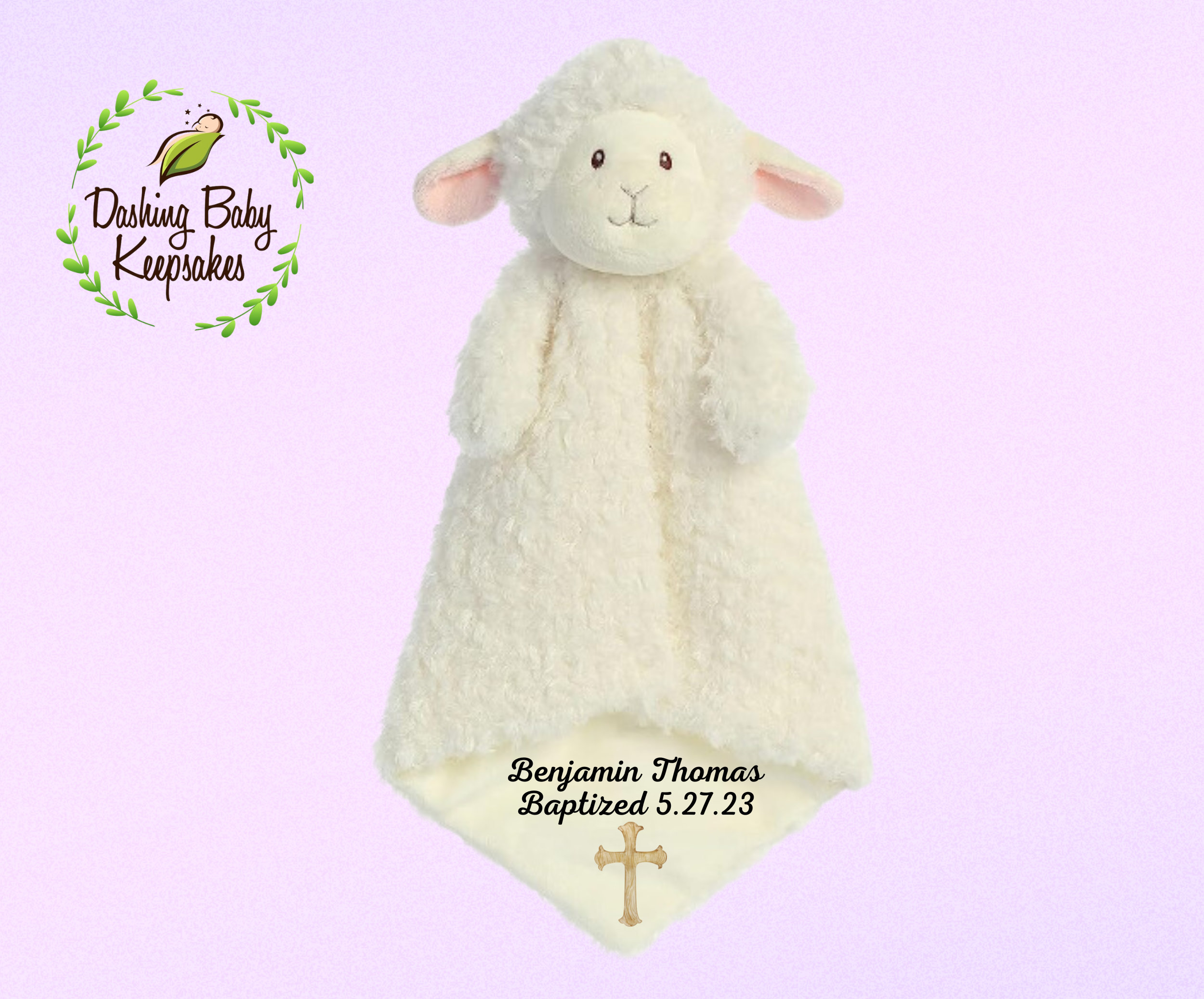Baptism Lamb Personalized Baptism Gift Baptism Baby Blanket Etsy