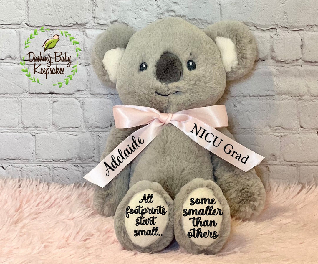 NICU Graduate Gift, NICU Baby Gift, Personalized NICU Koala Stuffed