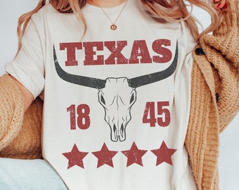 Texas T Shirts - Western Shirt - Texas - Texas Geschenk - Country Shirt - Cowgirl Shirt - Vintage Shirt - Wild West Shirt - Country Girl Shirt