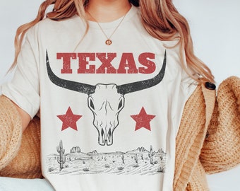 Texas T Shirts - Western Shirt - Texas - Texas Geschenk - Country Shirt - Cowgirl Shirt - Vintage Shirt - Wild West Shirt - Country Girl Shirt