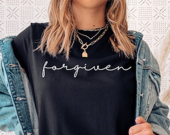 Forgiven Shirt - Jesus Shirt - Forgiven - Faith Shirt - Christian Shirt - Christian Apparel - Religious Shirt - Christian Clothing