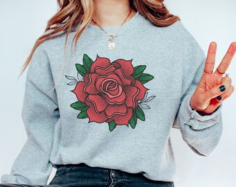 Bloemen Sweatshirt, Bloem Sweatshirt, Wildflower Boeket Sweatshirt, Wild Bloemboeket, Wild Bloemen Sweatshirt, Wildflower Sweatshirt