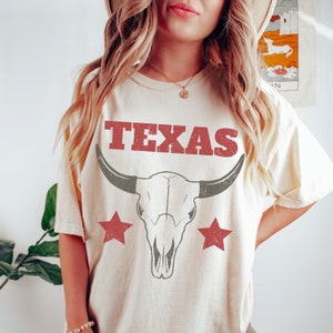 Comfort Farben Texas T Shirts - Western Shirt - Texas - Texas Geschenk - Country Shirt - Cowgirl Shirt - Vintage Shirt - Wild West Shirt