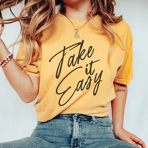 Comfort Colors Take It Easy Shirt - Take It Easy T-Shirt - Take It Easy Quote - Inspirational Shirt - Motivational Quote - Take it Easy T