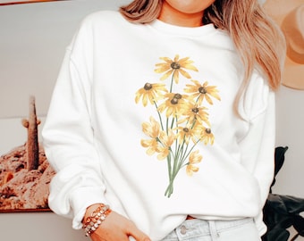 Wild Flowers Sweatshirt, Wildflower Sweatshirt,, Floral Sweatshirt, Flower Sweatshirt, Bouquet Sweatshirt, Gift for Her, Best Friend Gift