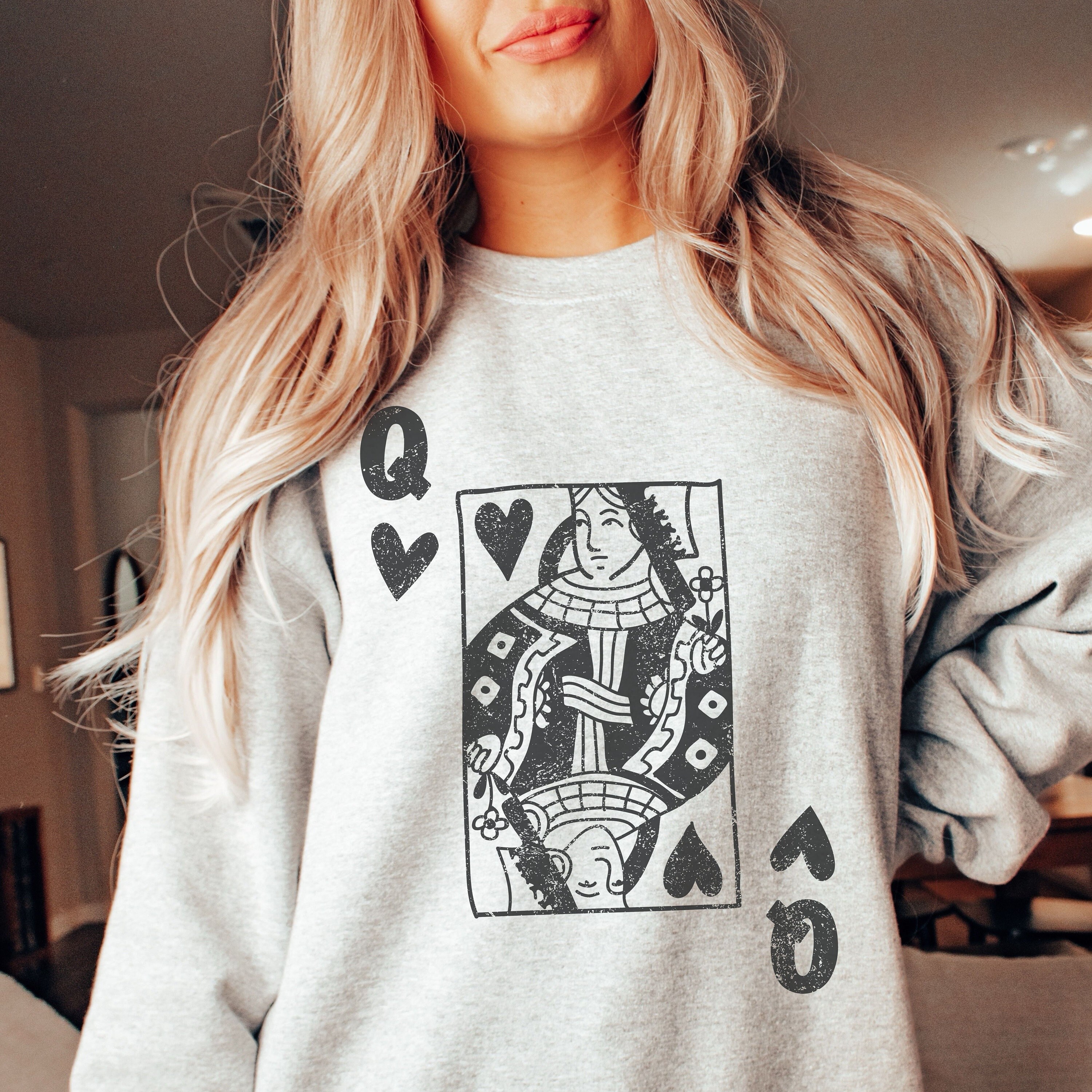 Queen Hearts Sweater - Etsy