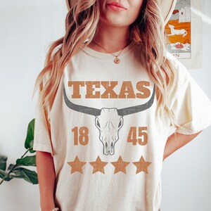 Comfort Farben Texas T Shirts - Western Shirt - Texas - Texas Geschenk - Country Shirt - Cowgirl Shirt - Vintage Shirt - Wild West Shirt