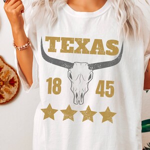 Comfort Farben Texas T Shirts - Western Shirt - Texas - Texas Geschenk - Country Shirt - Cowgirl Shirt - Vintage Shirt - Wild West Shirt