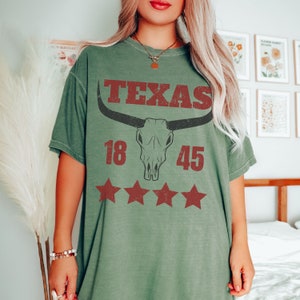 Comfort Farben Texas T Shirts - Western Shirt - Texas - Texas Geschenk - Country Shirt - Cowgirl Shirt - Vintage Shirt - Wild West Shirt