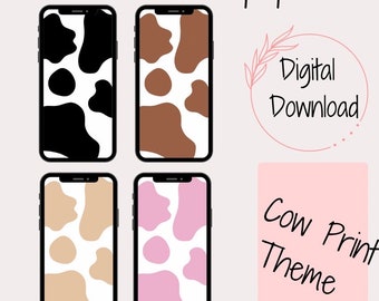 Cow Print Wallpaper - Etsy Israel Cow Print Wallpaper - Etsy Israel