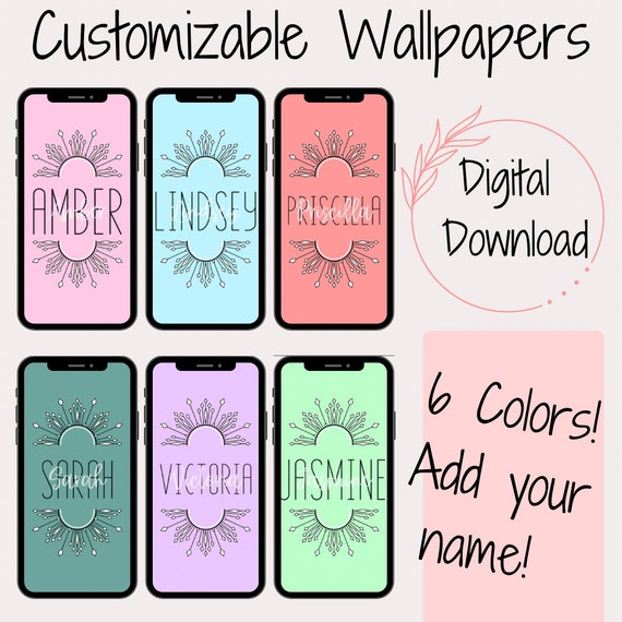 PERSONALIZED Wallpaper for Iphone Custom Iphone Wallpaper - Etsy PERSONALIZED Wallpaper for Iphone Custom Iphone Wallpaper - Etsy