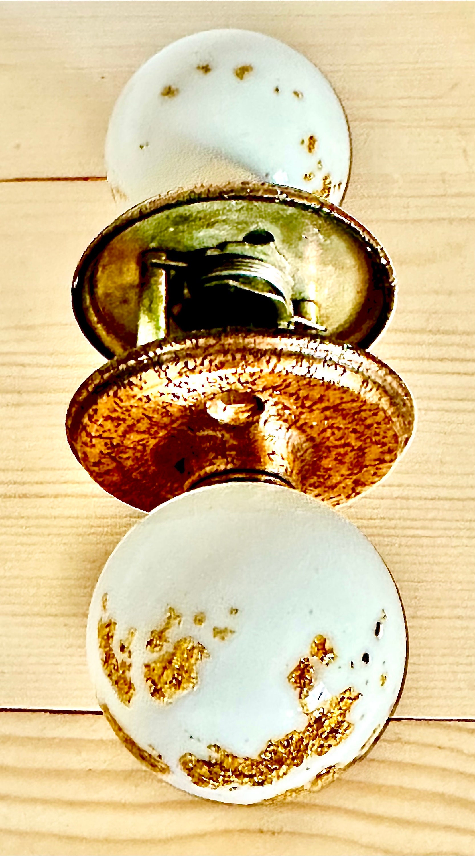Vintage 1960 Ruth Richmond/weiser White Acrylic Lucite Gold