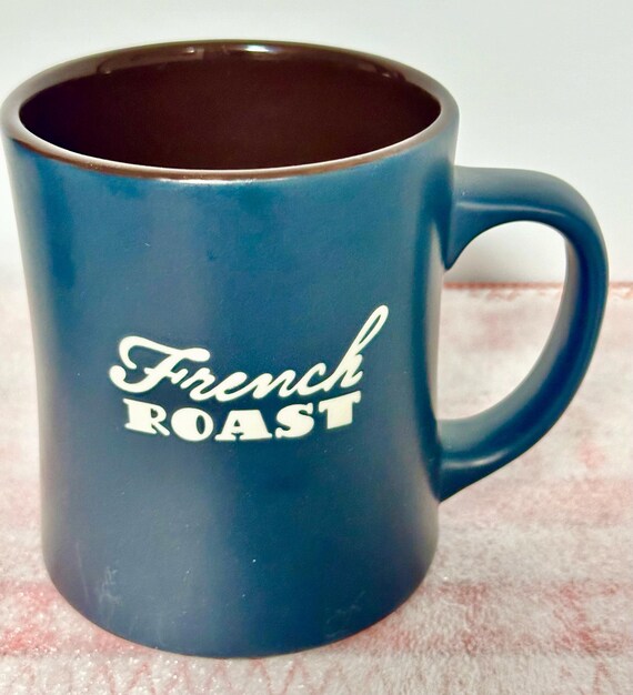 Etched French Roast Design Starbucks Bone China Collectible Mug - Etsy