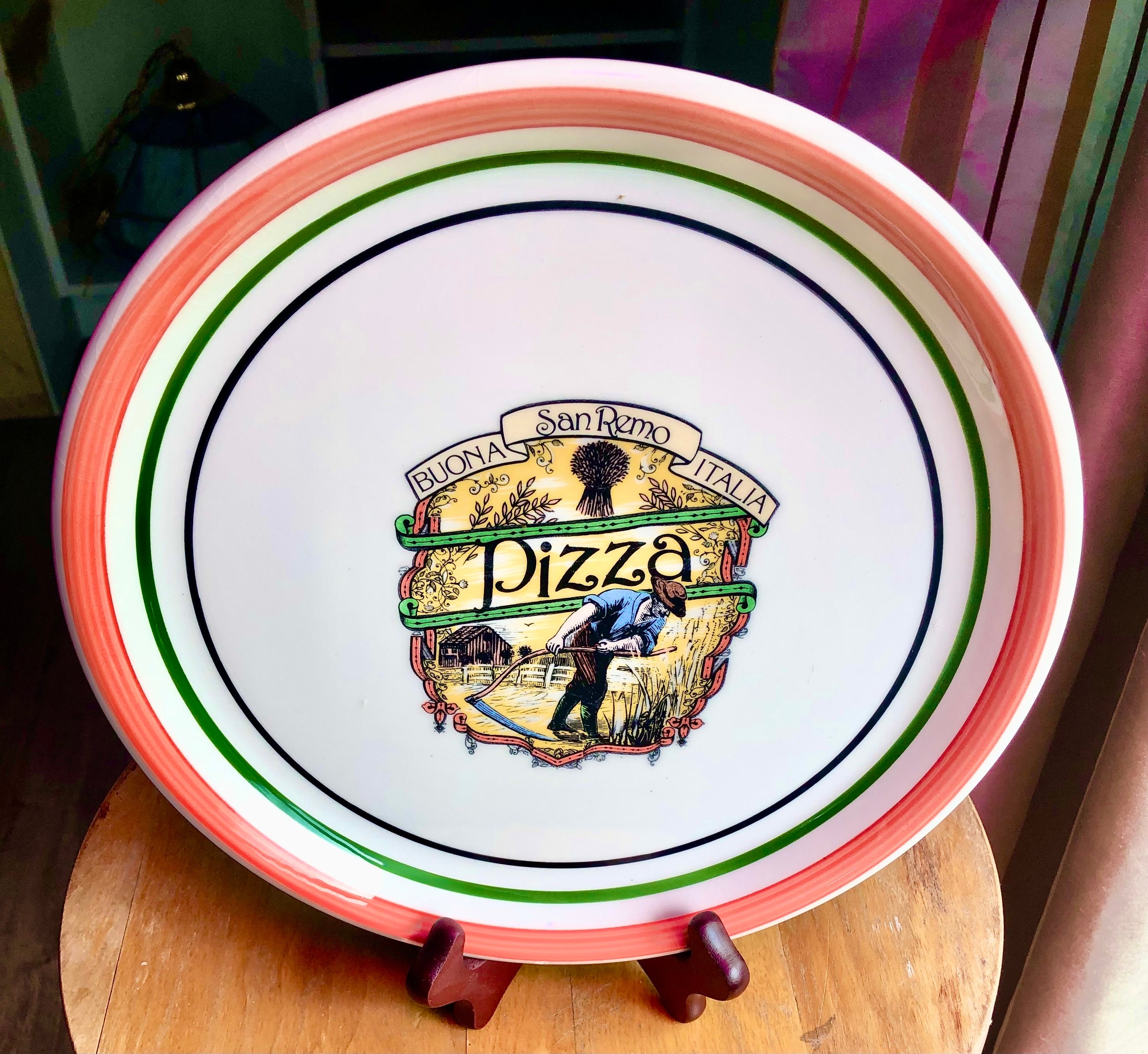 Pizza Plate Porcelain 33cm White Round Pizza Platter Serving Plate Dinner  Flat
