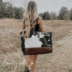Rancho Cowhide Weekender Bag