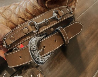 Rodeo chique leren tasriem