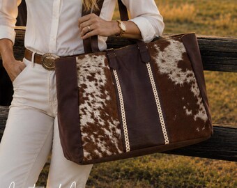 Ranch Dream Cowhide Weekender