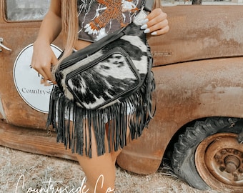 Austin Cowhide Sling Festival Bag by Countryside Co. - Fanny Pack, Bum Bag