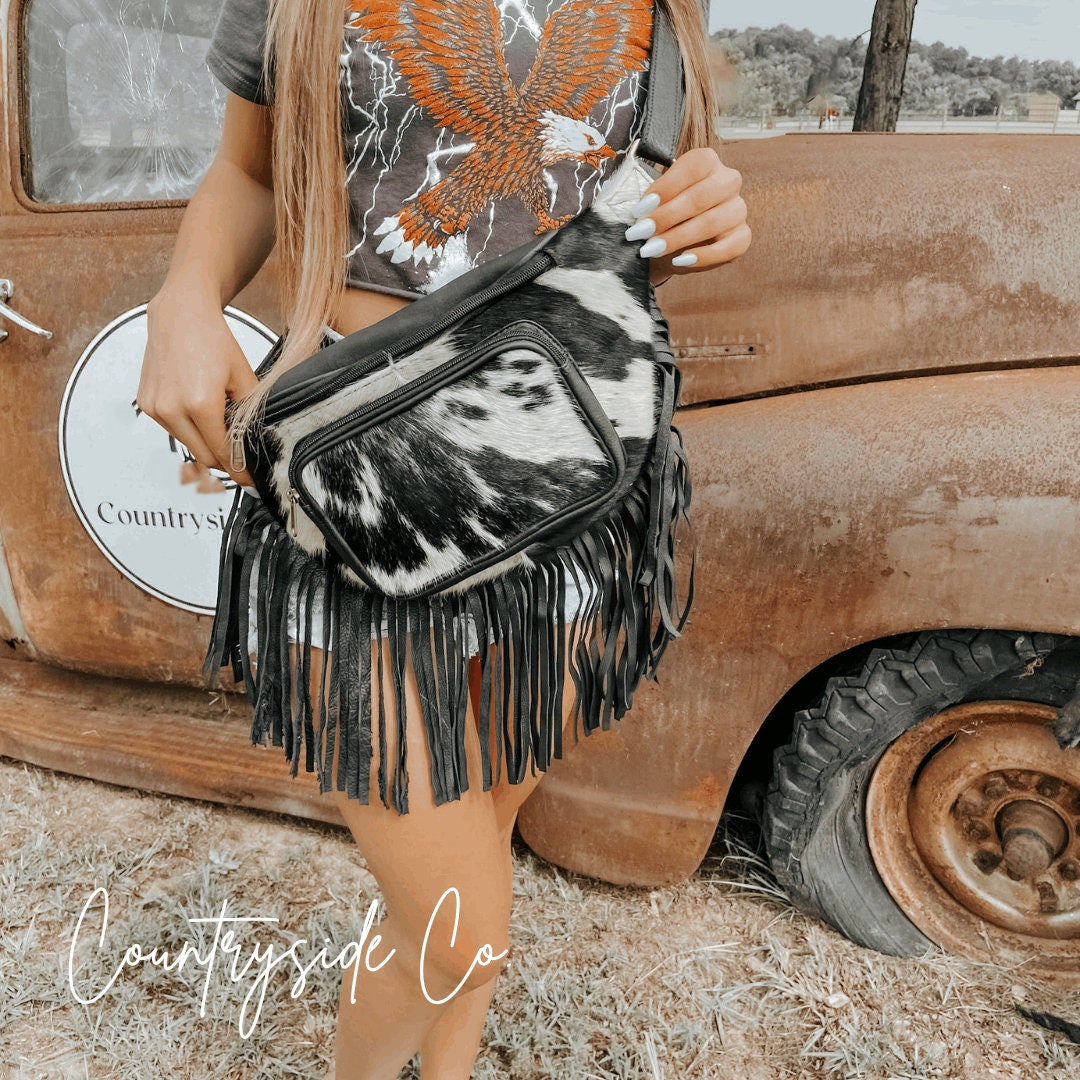 Wild West Howdy Clear Fringe Crossbody Bag | Wholesale Accessory Market