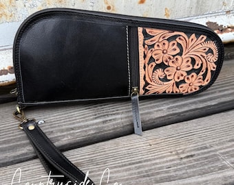 Heritage Tooled Leather 12" Carry Case
