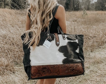 Rancho Cowhide Weekender Bag