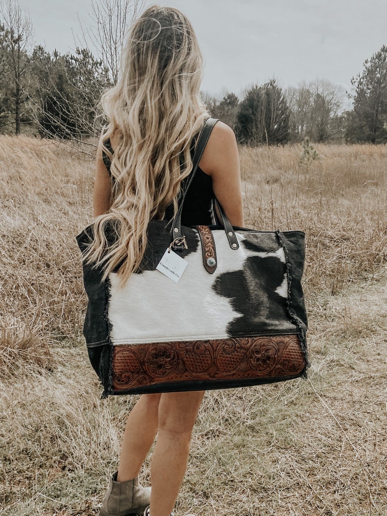 Rancho Cowhide Weekender Bag image 1