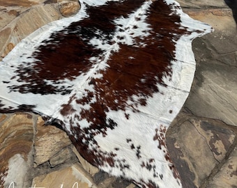 Tri-Color Hair On Cowhide Rug