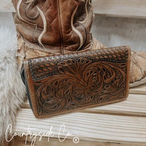 Cartera de cuero con herramientas Boulder