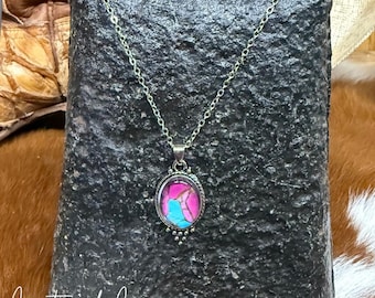 Cotton Candy Stone Necklace