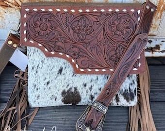 Georgia Conceal Carry Cowhide Bag by Countryside Co.