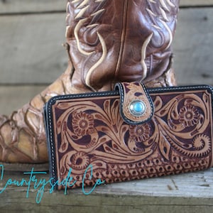 Bella Tooled Leather Wallet