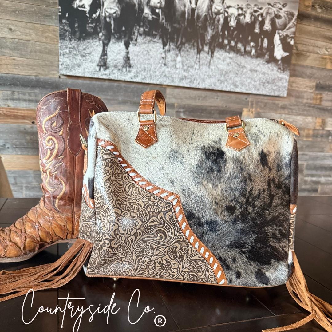 Laramie Cowhide Tooled Leather Concealed Carry Bag - Limited Edition