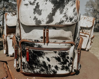 Boulder Cowhide Conceal Carry Backpack Laptop Bag by Countryside Co.