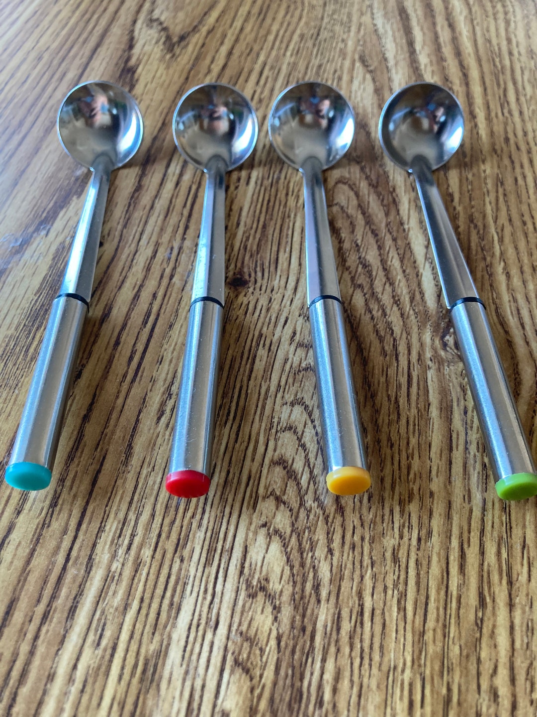 4 Fondue Spoons for Sauces Cheese Dips Chocolate All One Size Just Over