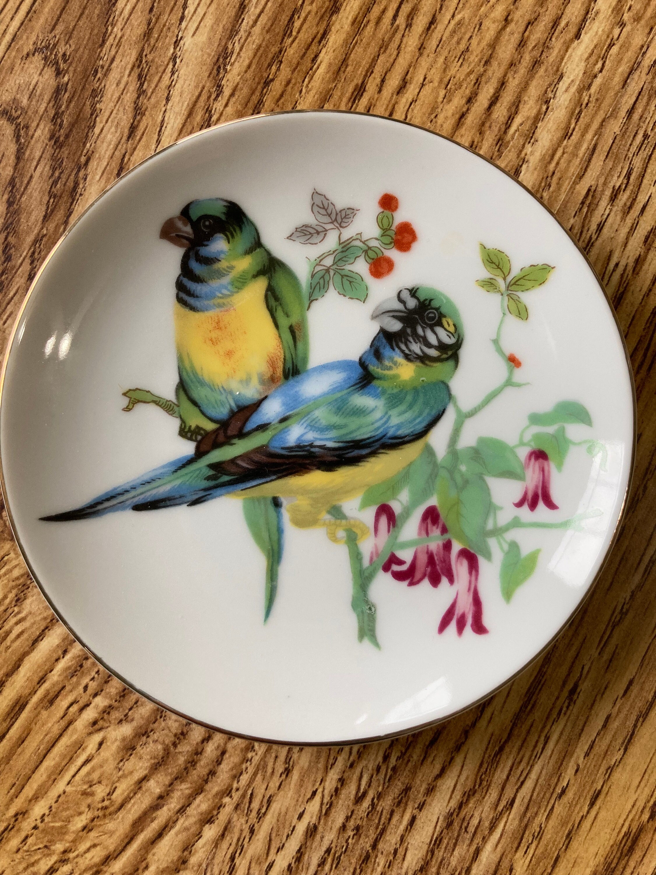 Set of 4 Decorative Bird Plates. Wall Plates. Porcelain. Made Etsy