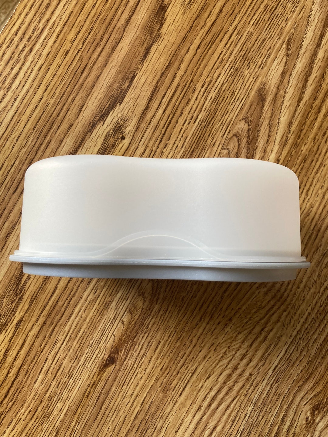 Tupperware Butter Vintage Tupperware Butter Dish. Grey Bottom. Hour Glass Shape. Kitchen ...