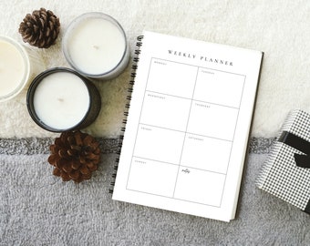 Simple Weekly Planner Simple Weekly Journal Digital Download Simple Weekly Note Planner Printable Weekly Planner