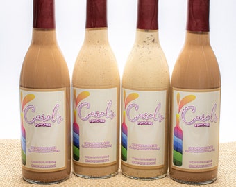 Punch, Punch Cream, Coquito, Rompope, Eggnog, Baileys (10 Flavors Available). 375 ml - 12.6 Oz