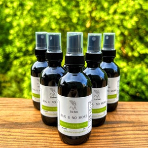 Spray repelente de insetos totalmente natural, sem DEET – Fórmula à base de ervas com erva-doce para cães e óleos essenciais