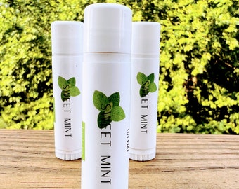 Vegan Pfefferminz Lippenbalsam, Bio, natürliche Lippenpflege