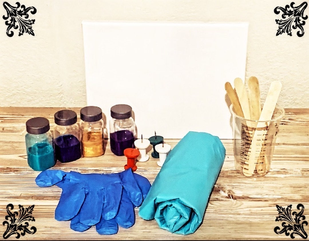 Acrylic Paint Pouring Kit Premixed Paint Pour Acrylic Kit Ready to Pour Paint Kit 4 Paint Kit Etsy