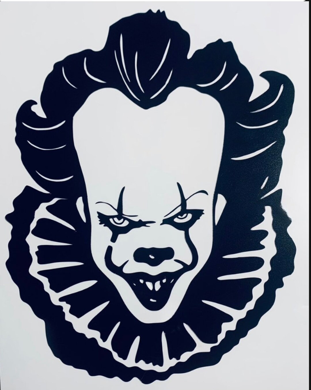 IT Pennywise Car Window Decal Halloween Decal Scary Etsy