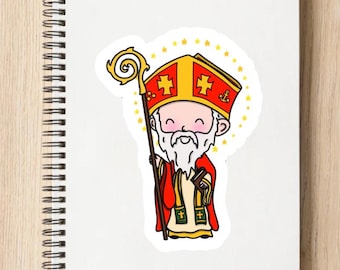Saint Nicholas Catholic Saint Sticker
