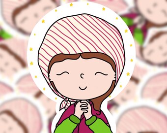 Saint Bernadette Vinyl Sticker