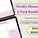 Printable Meal Planner and Grocery List Template| Meal Prep, Daily Menu ...