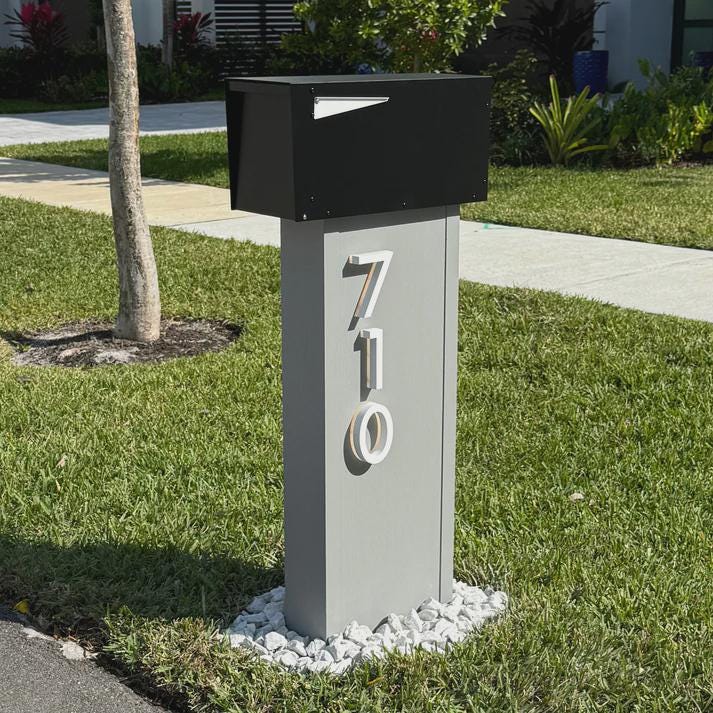 Vintage Steel Mailbox - Etsy