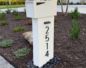STUCCO Agave Post Mailbox