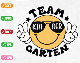 Team Kindergarten Svg, Kindergarten Smiley Svg, Teacher Life Retro Smiley Face Svg, Back To School Png, Digital Download