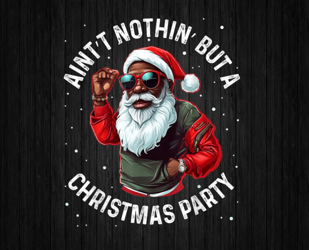 PNG ONLY African American Santa Claus Christmas Png Black - Etsy
