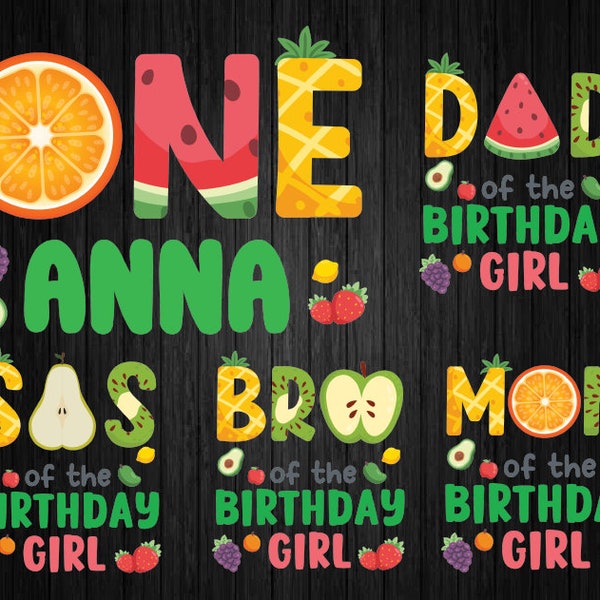 Personalized Name Fruit Png, Family Matching Fruit Birthday Png, Fruiti Tutti Birthday Party Png, Digital Download